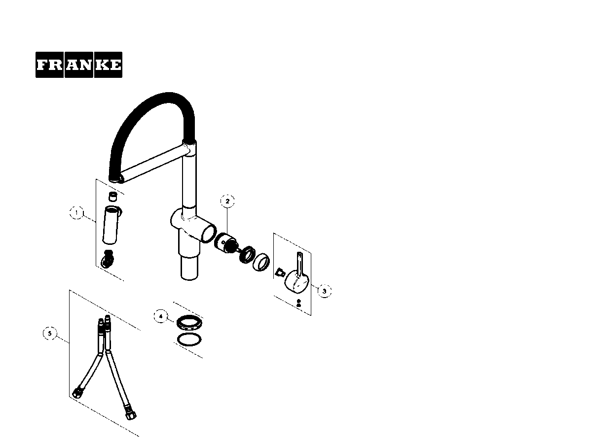 Active Semi-Pro Faucet ACT-SP-CHR exploded parts diagram