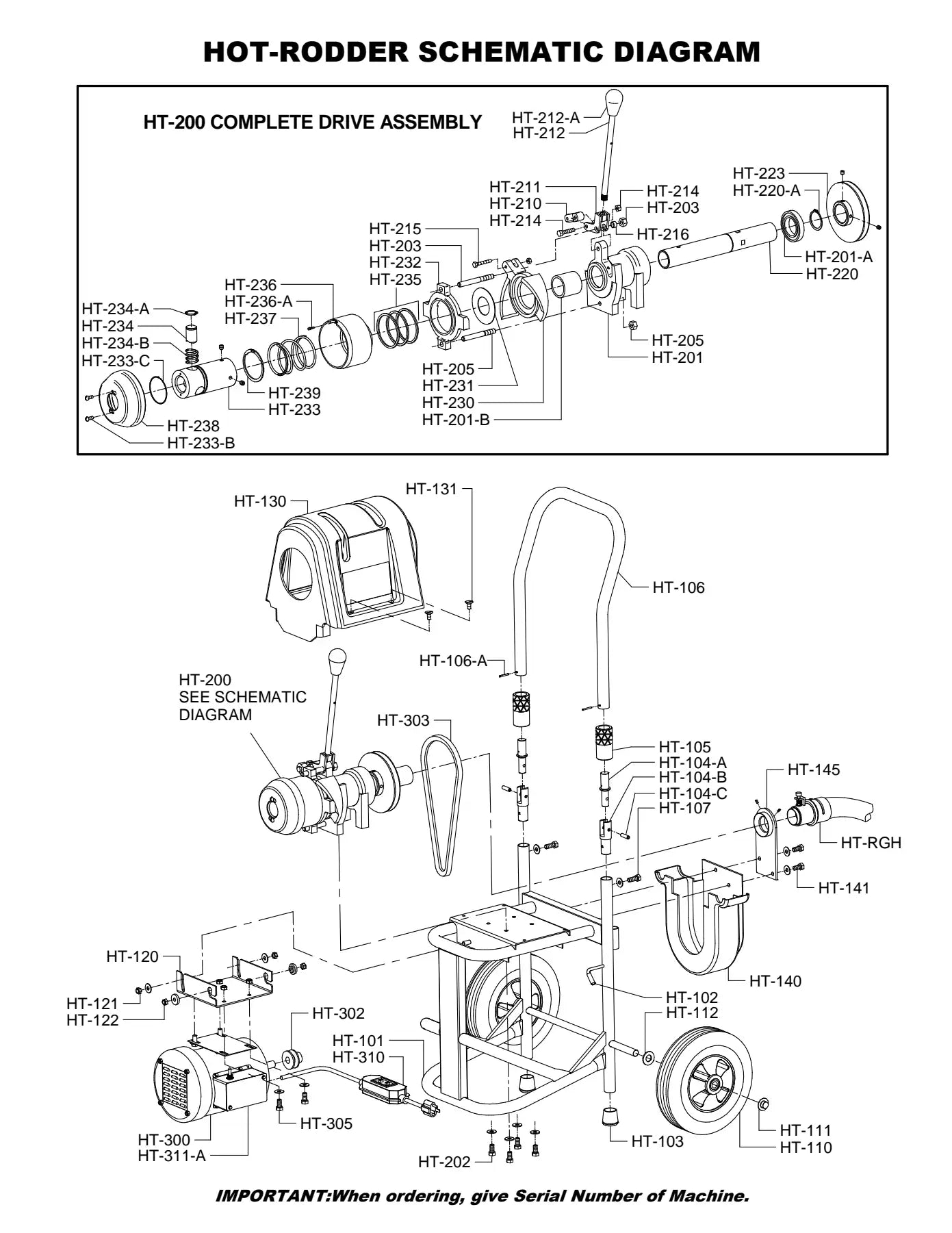 Hot-Rodder exploded parts diagram