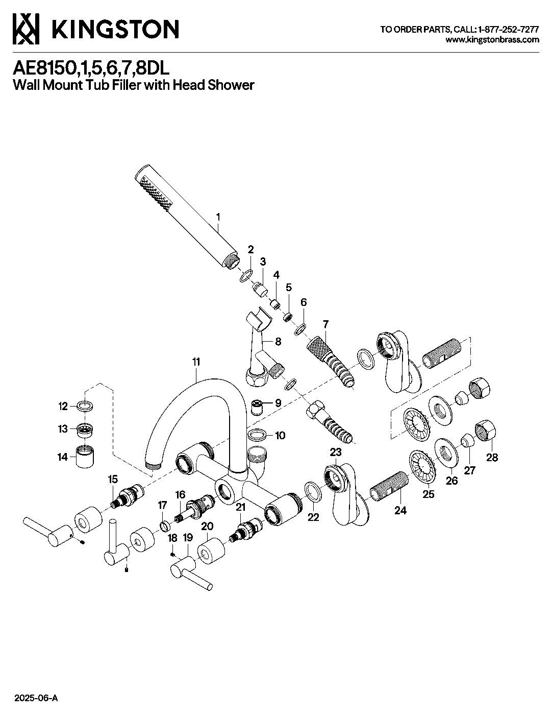 Concord AE8150DL exploded parts diagram