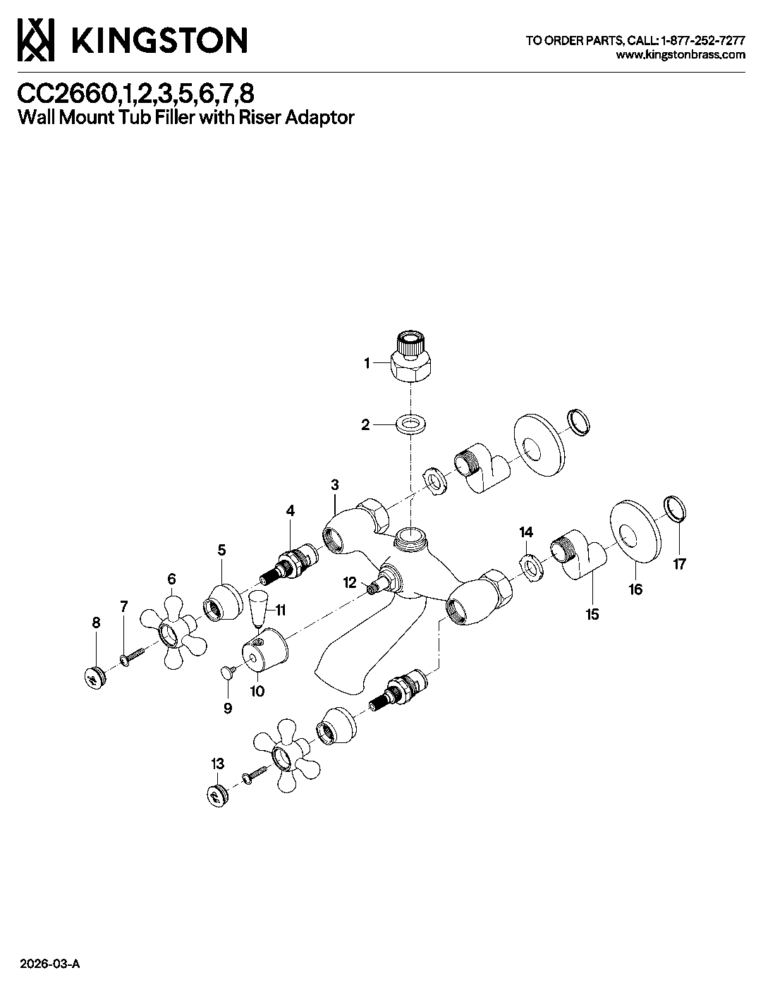 Vintage CC2660 exploded parts diagram