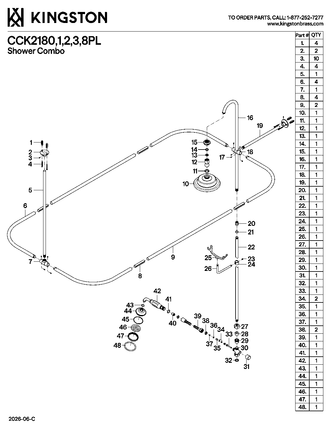 Vintage CCK2181PL exploded parts diagram