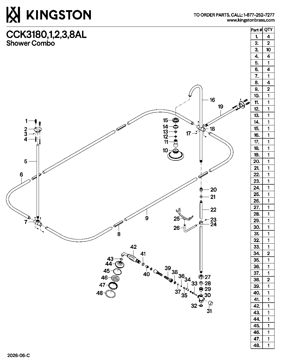 Vintage CCK3180AL exploded parts diagram