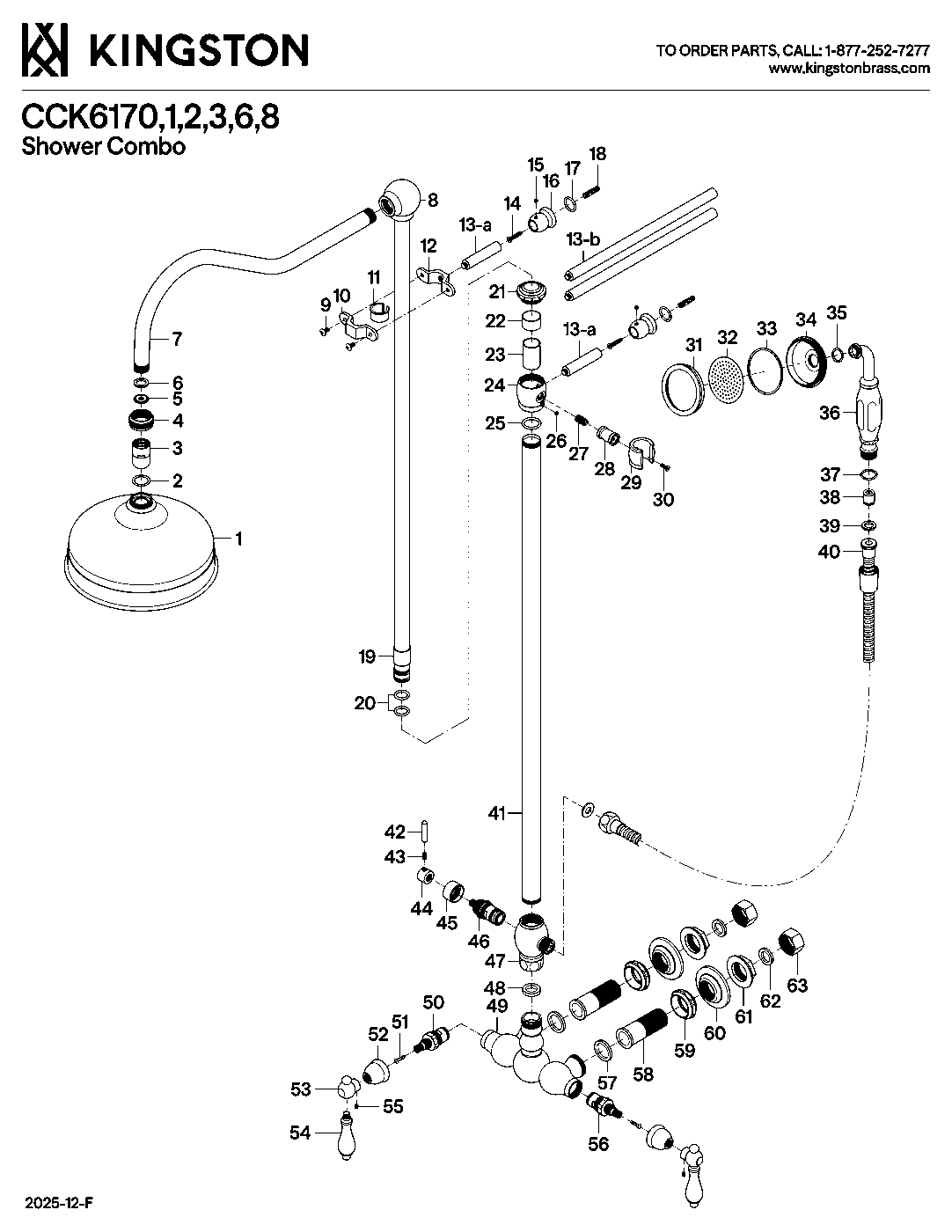 Vintage CCK6170 exploded parts diagram