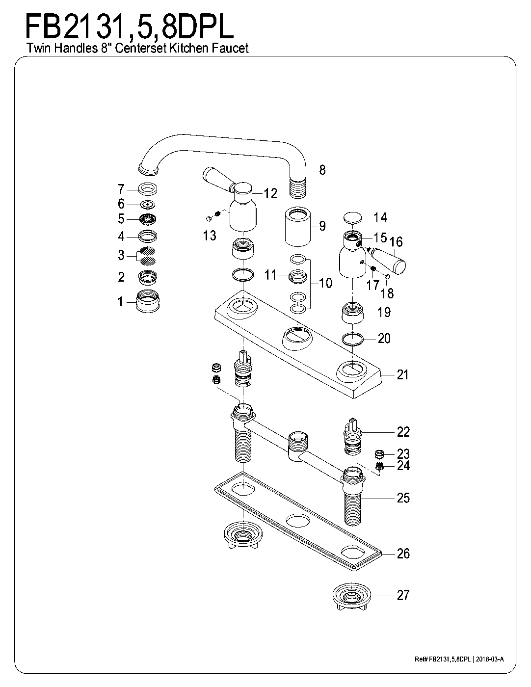 Paris FB2131DPL exploded parts diagram