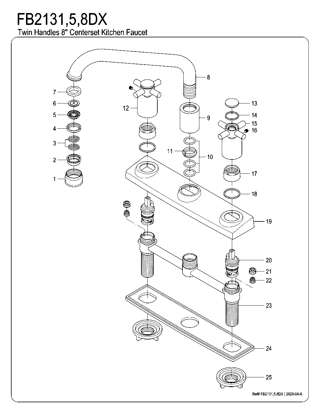 Concord FB2131DX exploded parts diagram