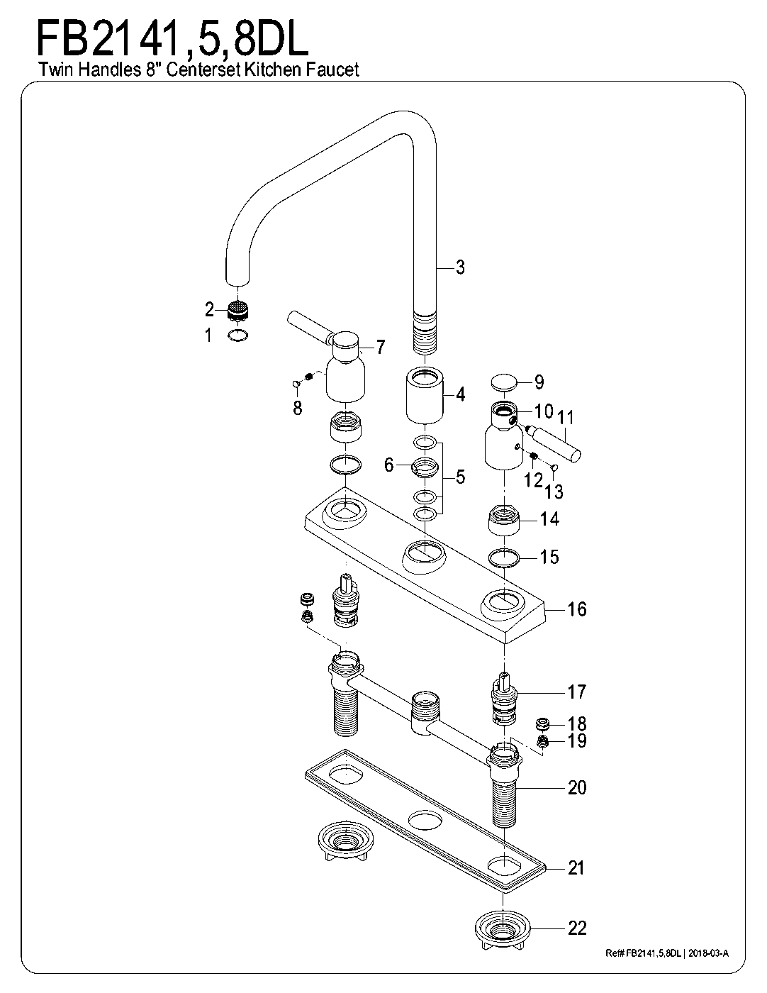 Concord FB2141DL exploded parts diagram