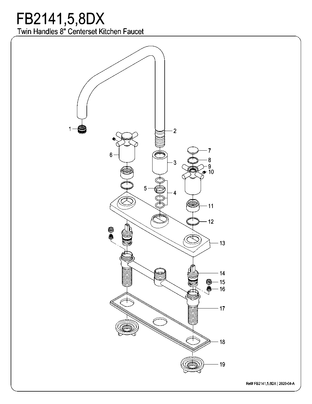 Concord FB2141DX exploded parts diagram