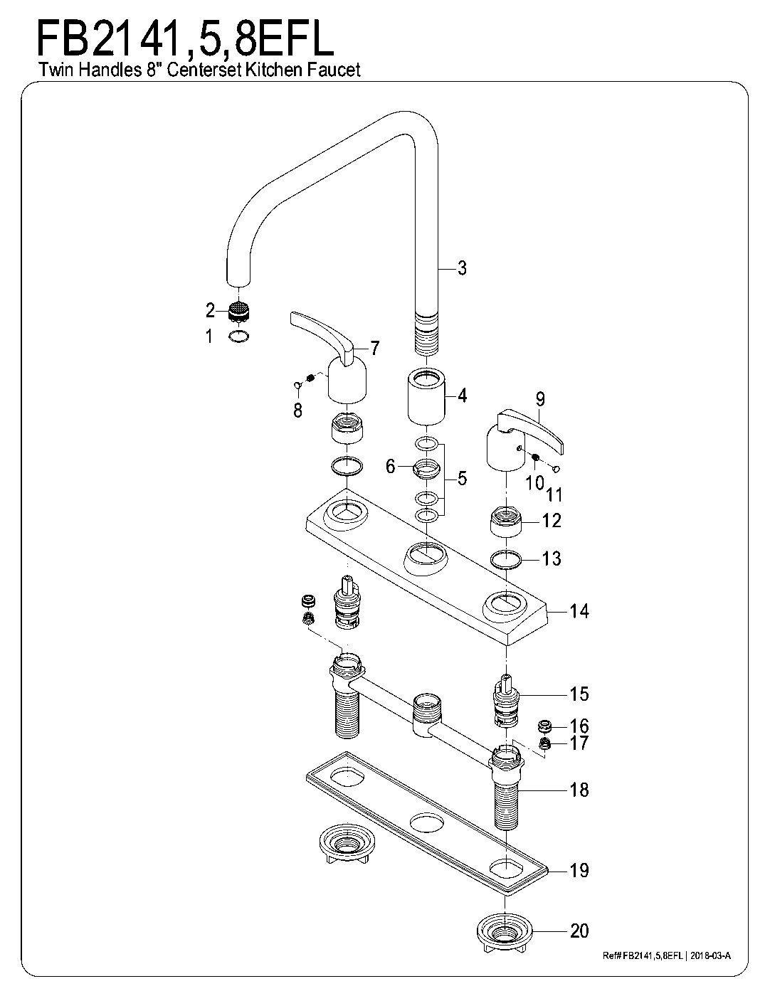 Centurion FB2141EFL exploded parts diagram
