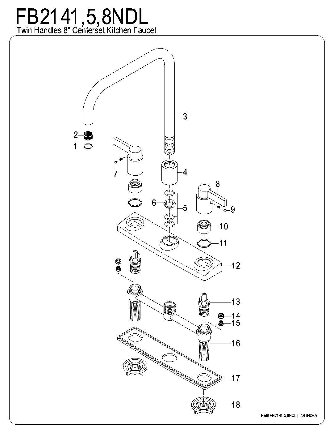 NuvoFusion FB2141NDL exploded parts diagram