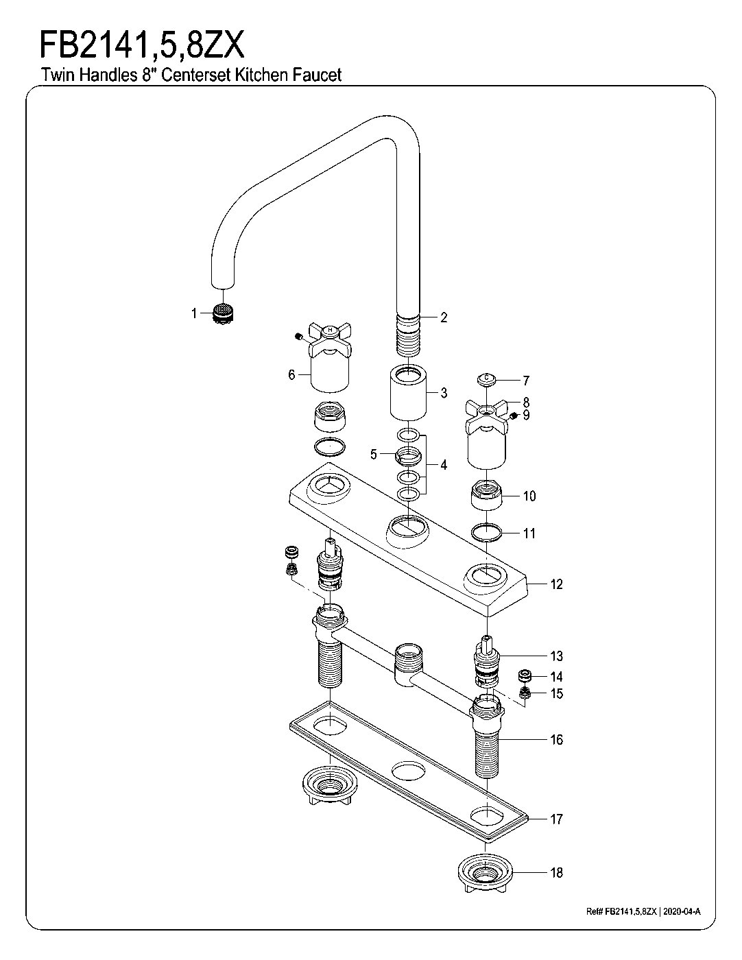 Millennium FB2141ZX exploded parts diagram