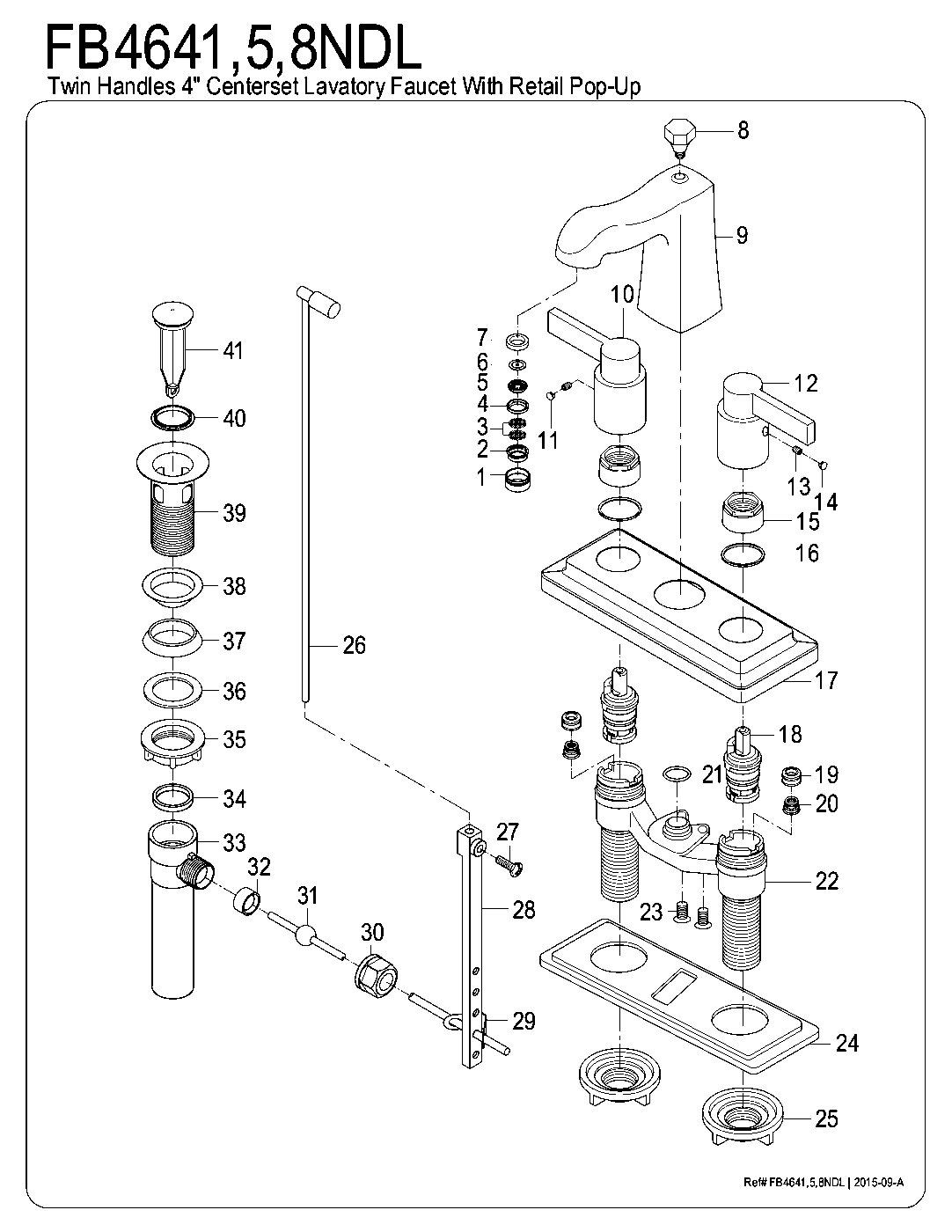 NuvoFusion FB4641NDL exploded parts diagram