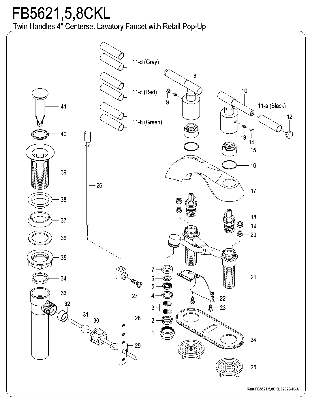 Kaiser FB5621CKL exploded parts diagram