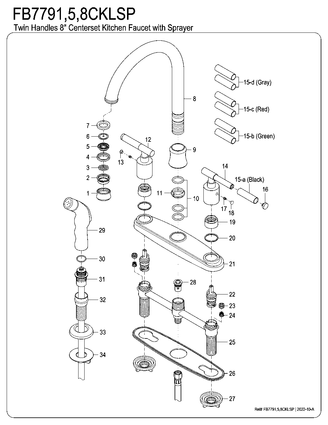 Kaiser FB7791CKLSP exploded parts diagram