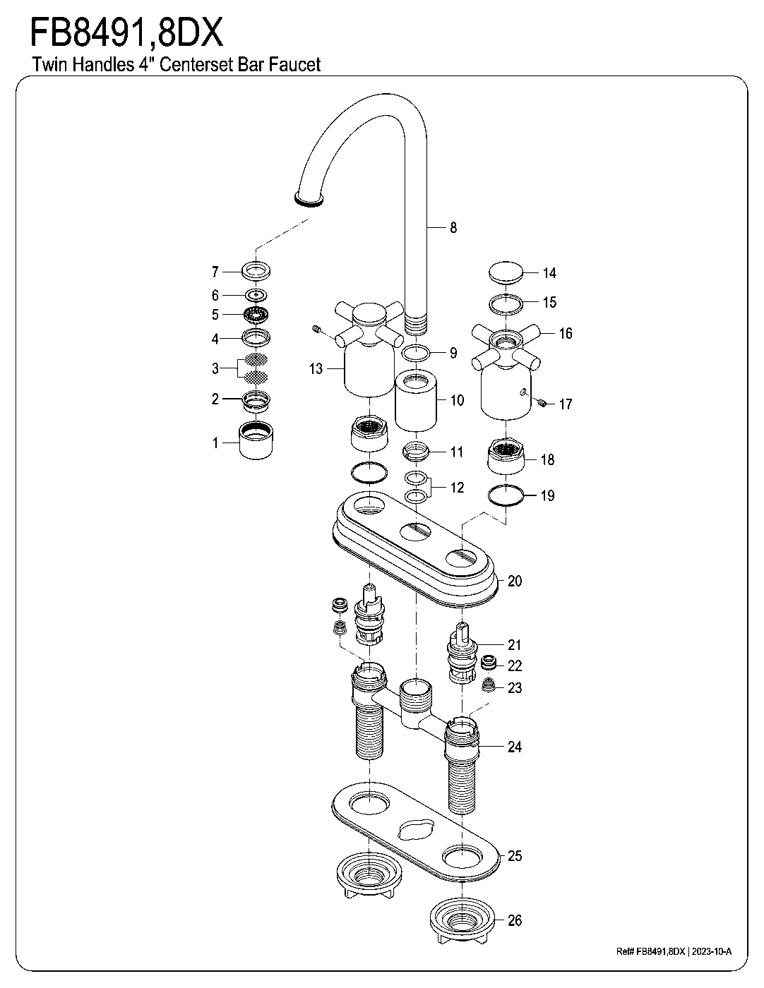 Concord FB8491DX exploded parts diagram