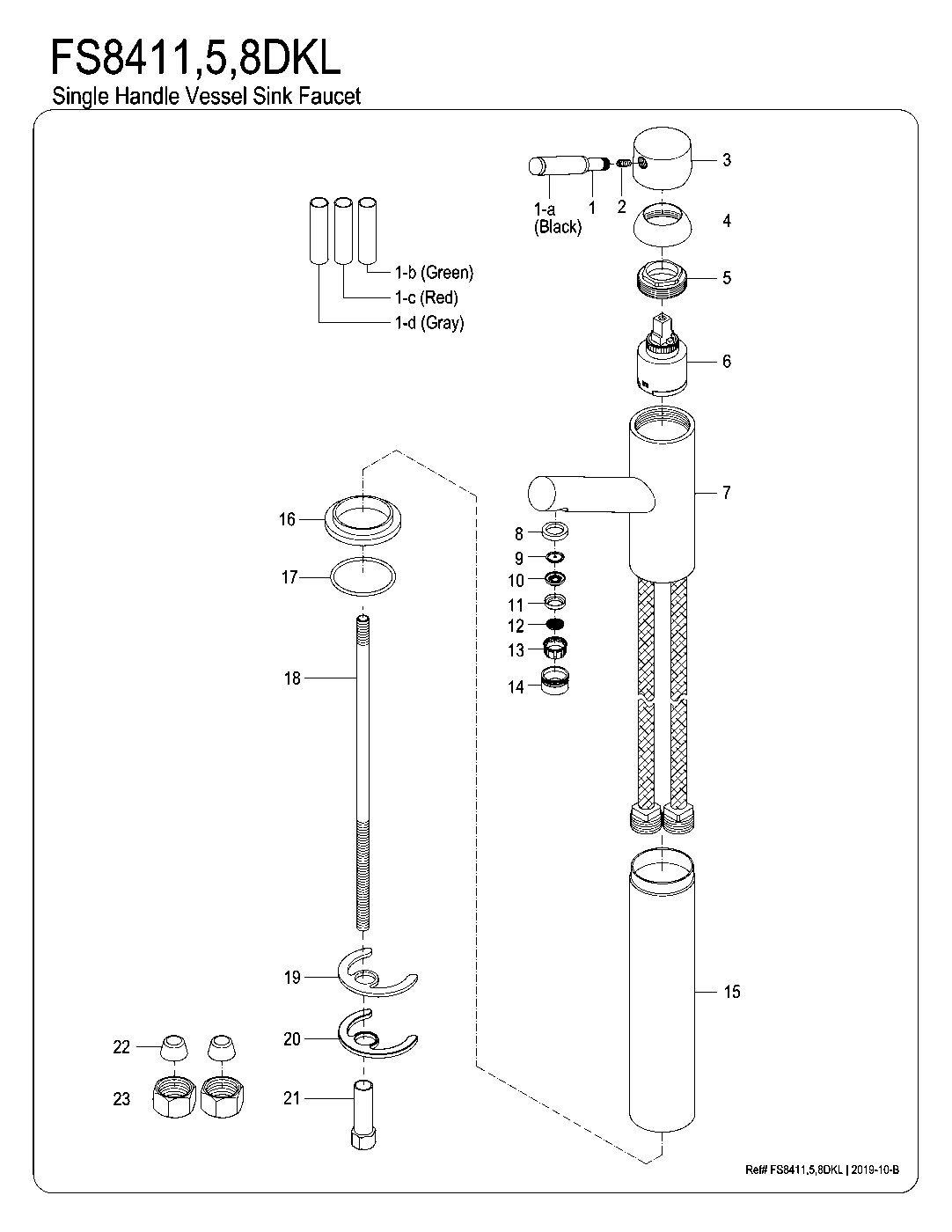 Kaiser FS8415DKL exploded parts diagram