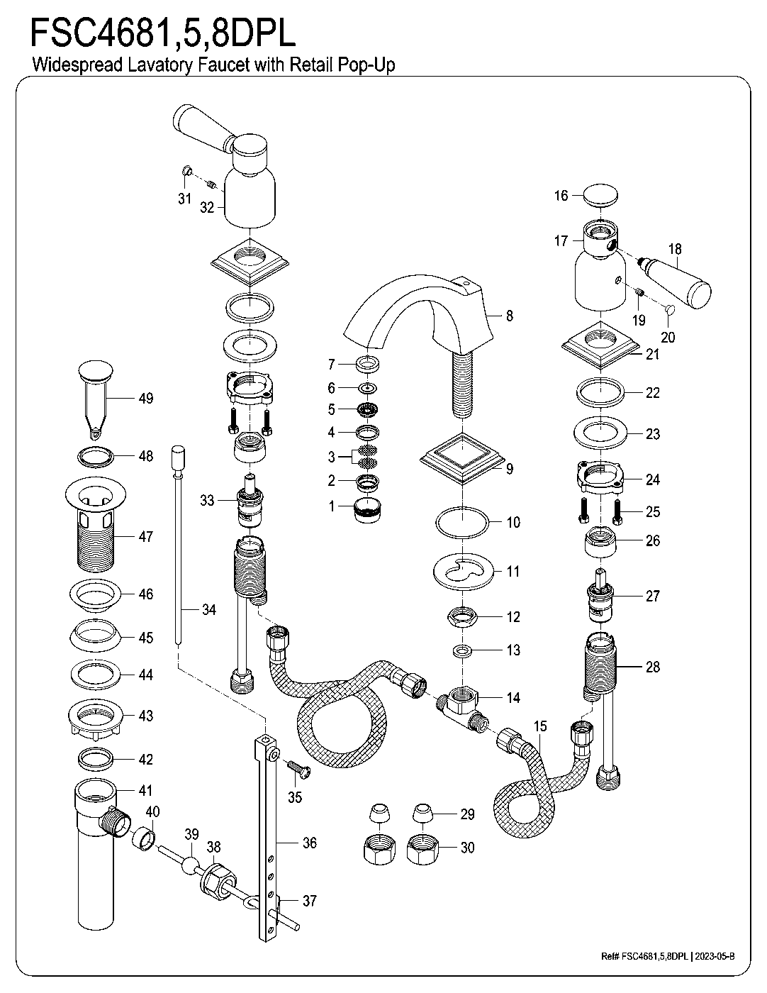 Paris FSC4685DPL exploded parts diagram