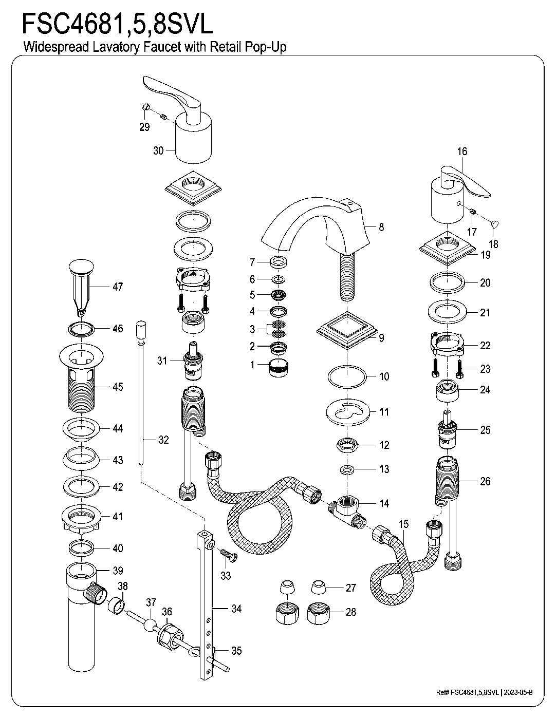 Serena FSC4688SVL exploded parts diagram