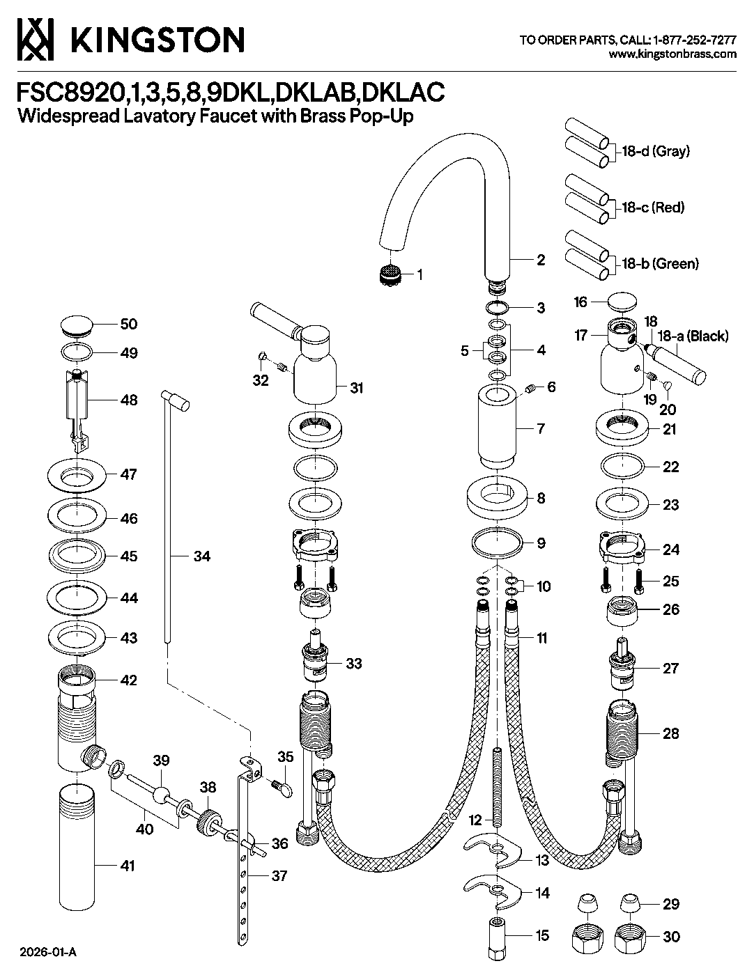 Kaiser FSC8920DKL exploded parts diagram