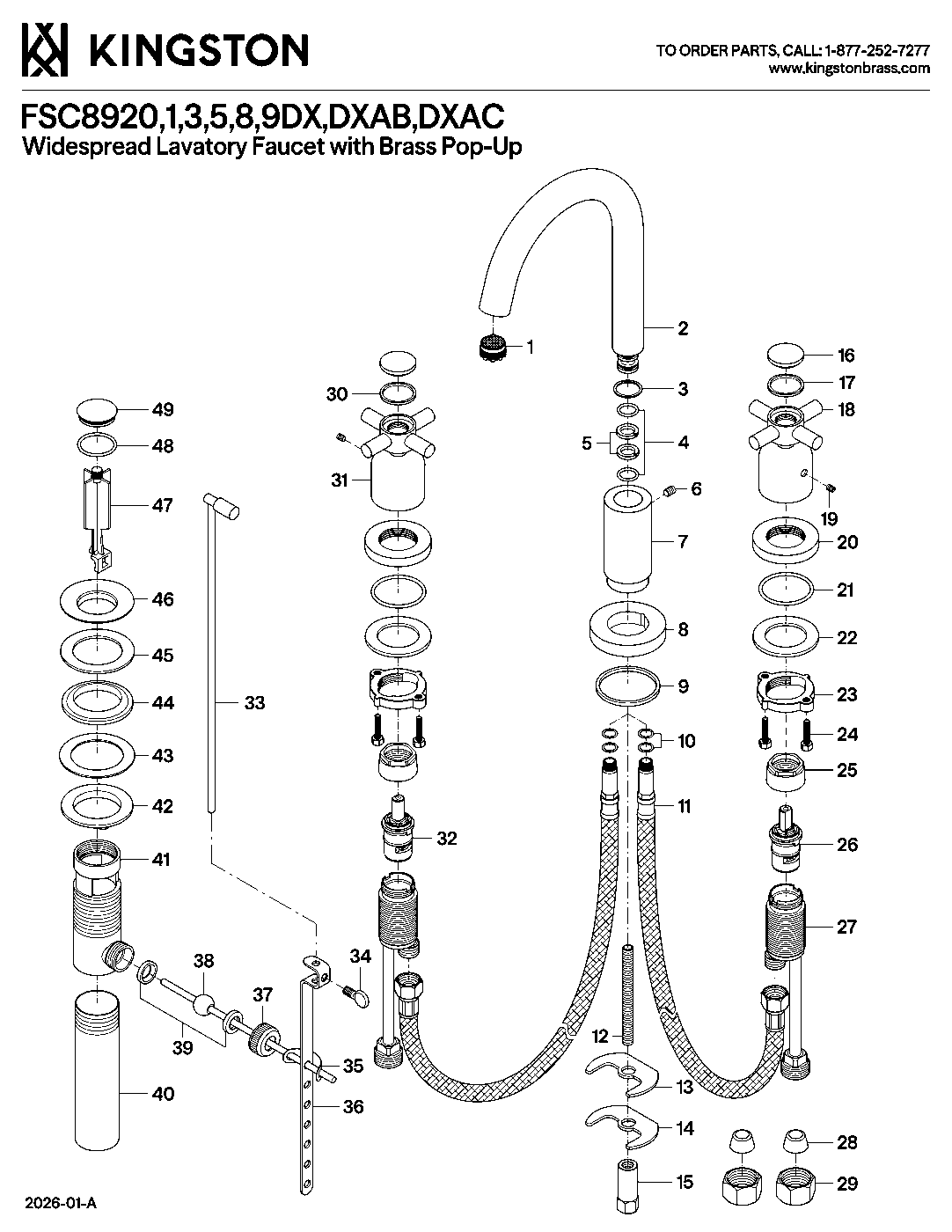 Concord FSC8920DX exploded parts diagram