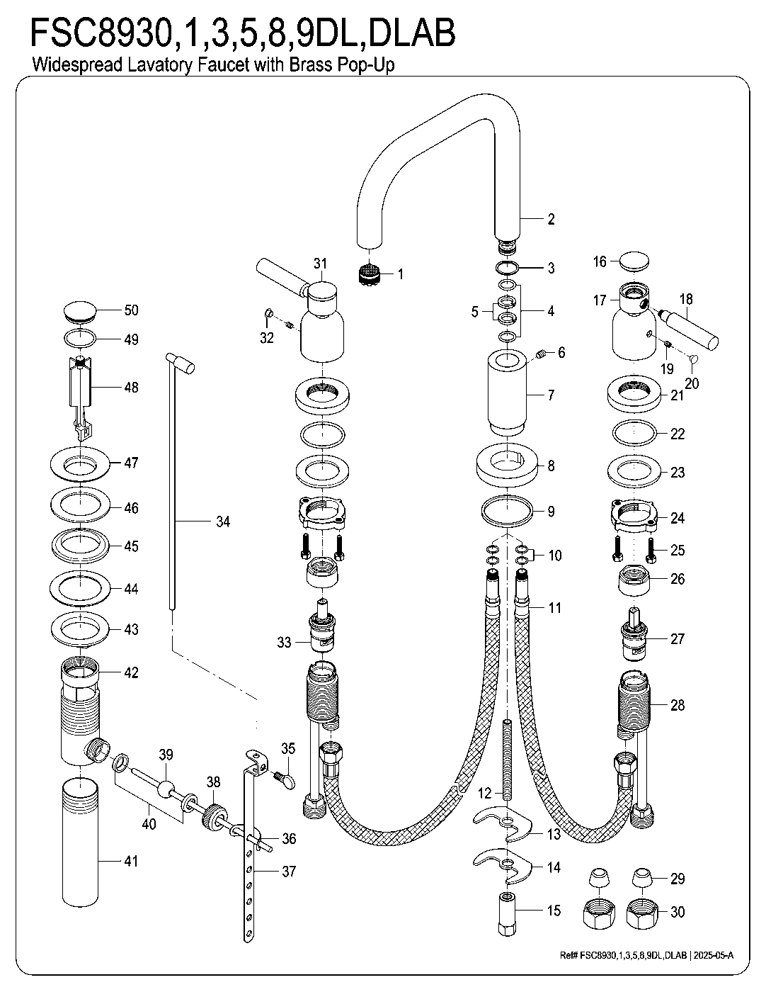 Concord FSC8930DL exploded parts diagram
