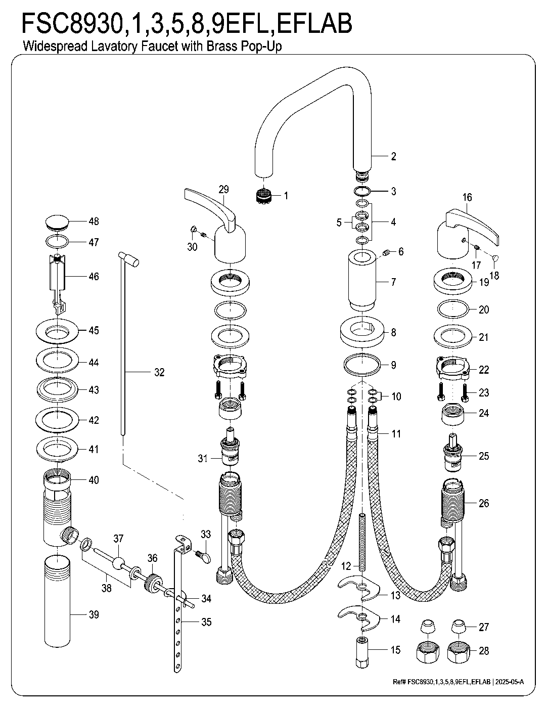 Centurion FSC8930EFL exploded parts diagram