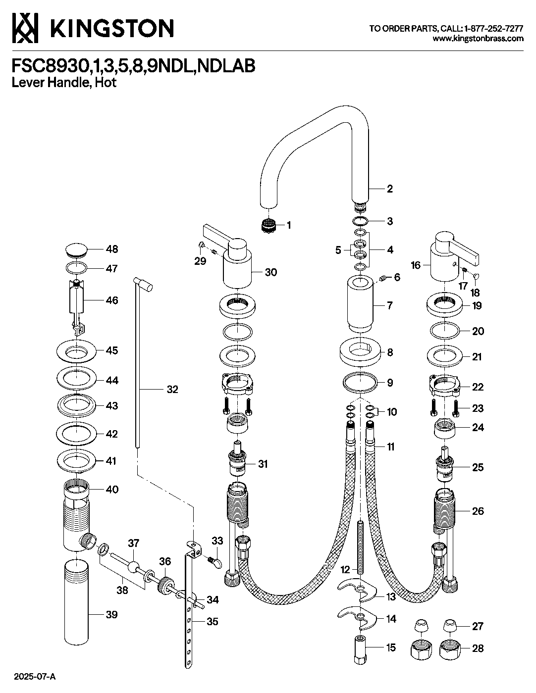 NuvoFusion FSC8930NDL exploded parts diagram
