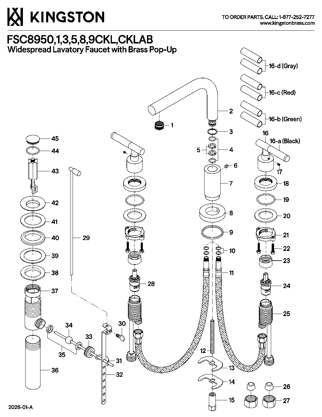 Kaiser FSC8950CKL exploded parts diagram