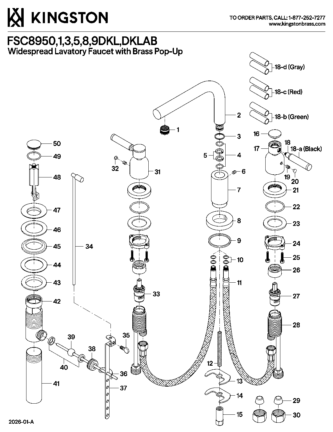 Kaiser FSC8950DKL exploded parts diagram