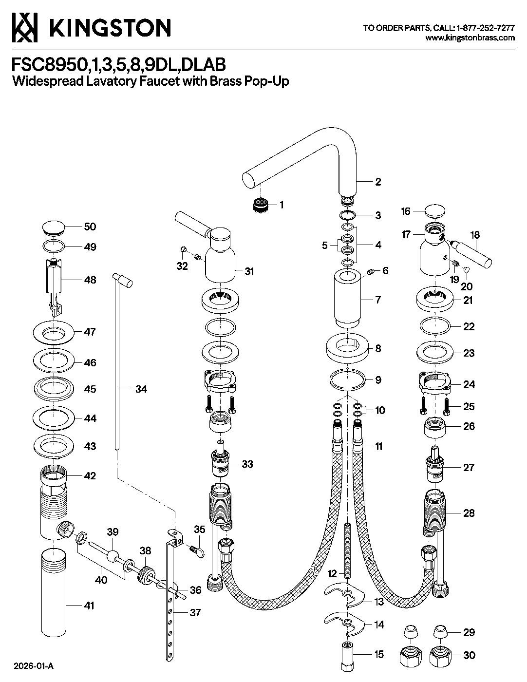 Concord FSC8950DL exploded parts diagram
