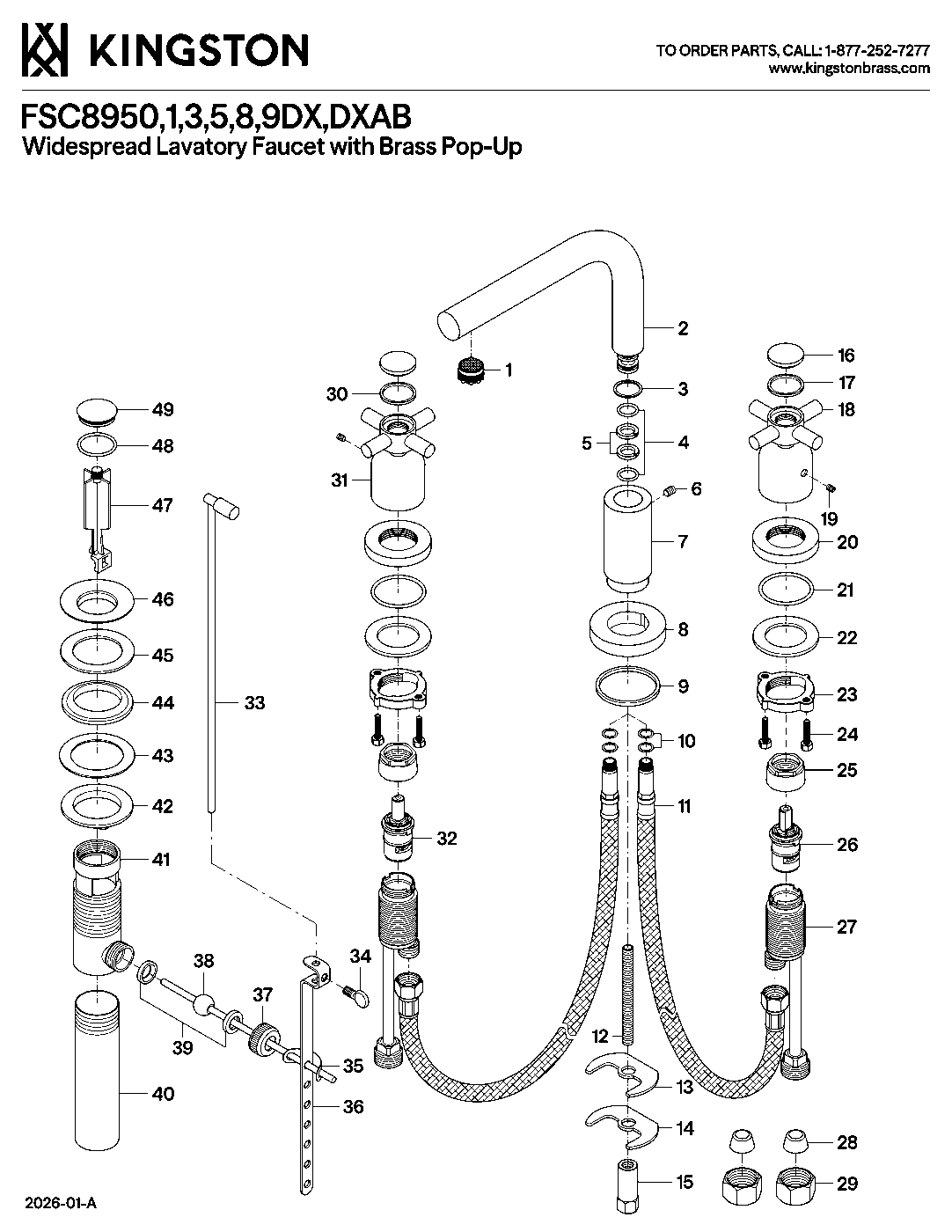 Concord FSC8950DX exploded parts diagram