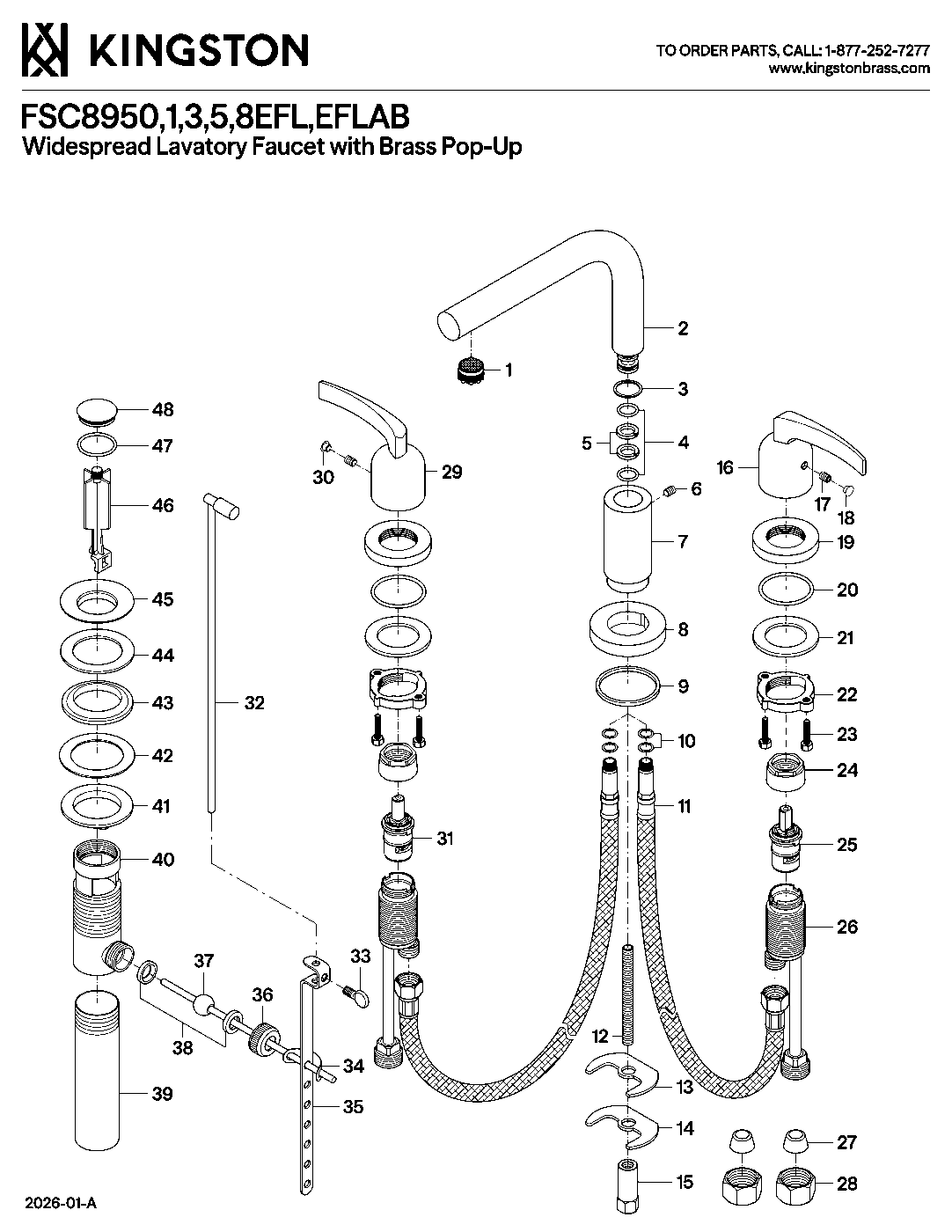 Centurion FSC8950EFL exploded parts diagram