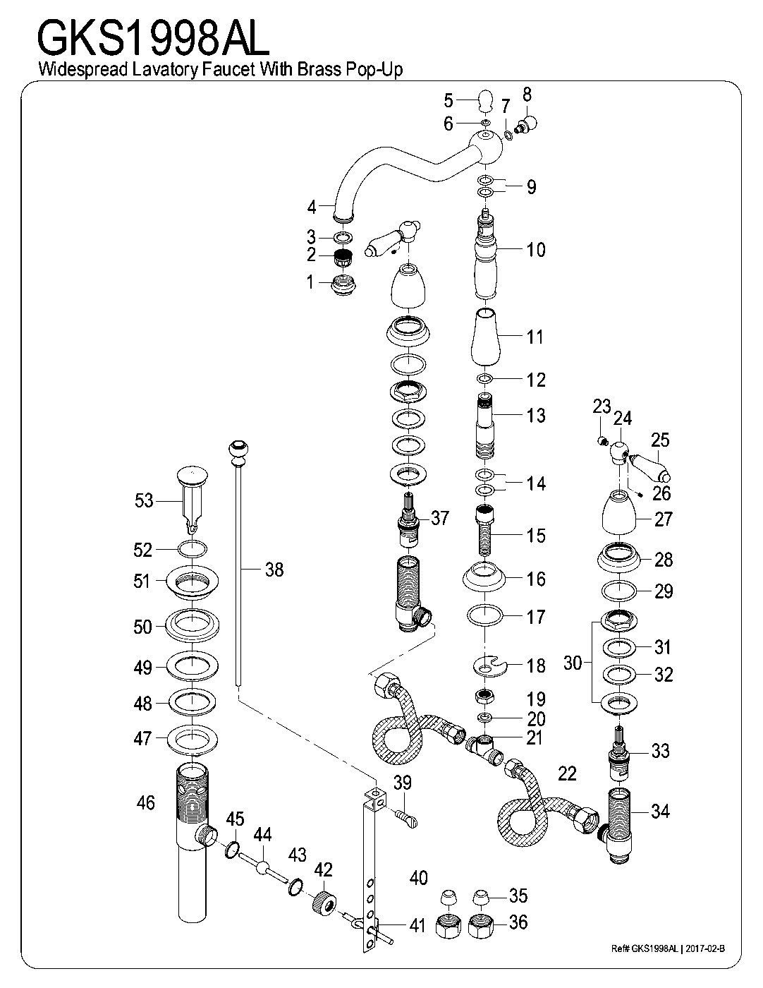 Heritage GKS1998AL exploded parts diagram