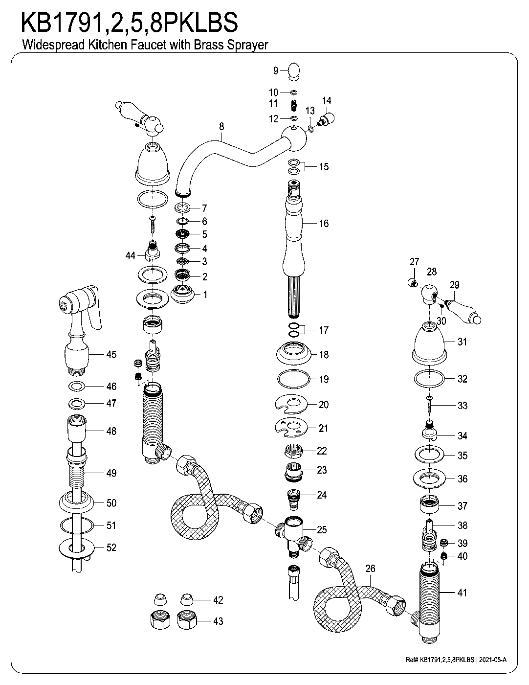 Duchess KB1795PKLBS exploded parts diagram
