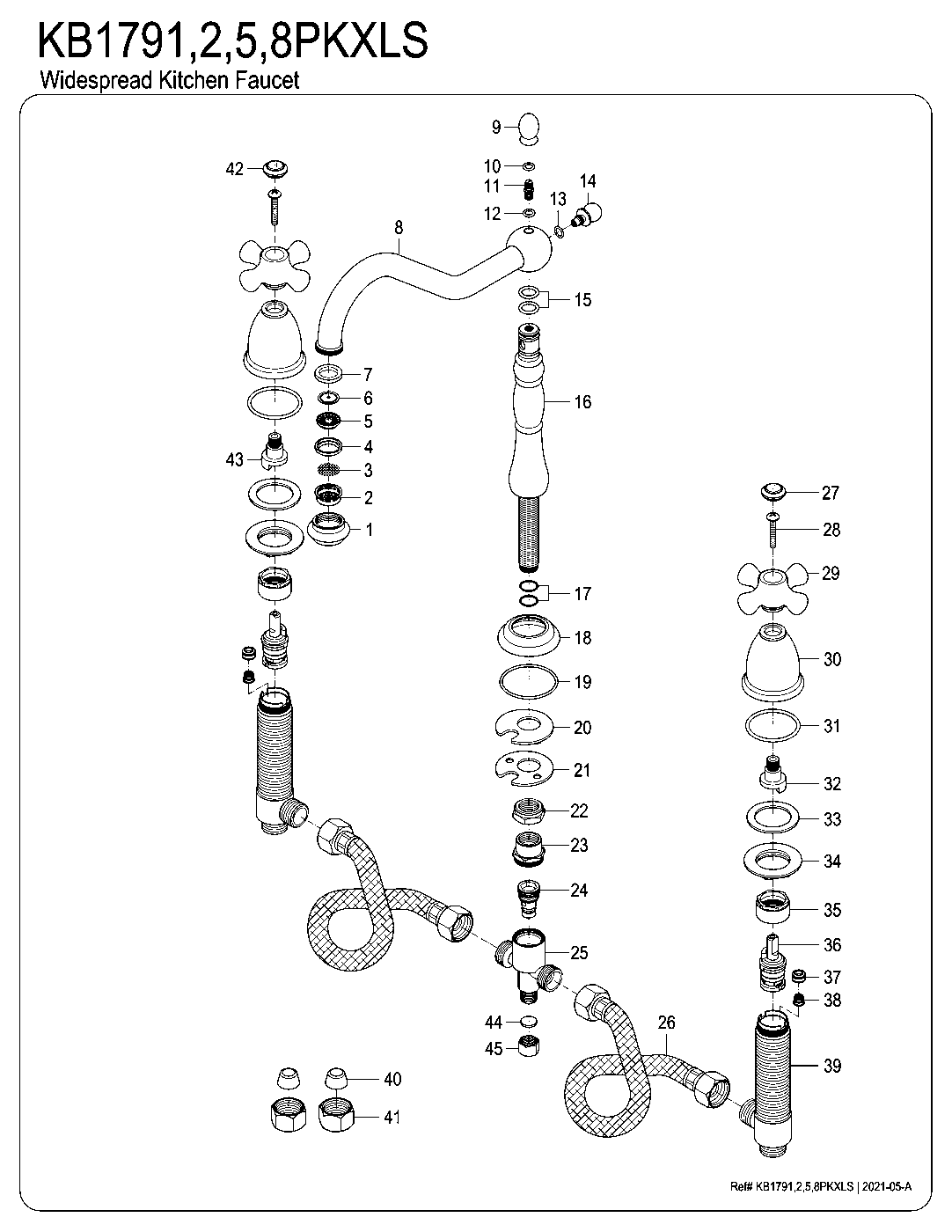 Duchess KB1792PKXLS exploded parts diagram