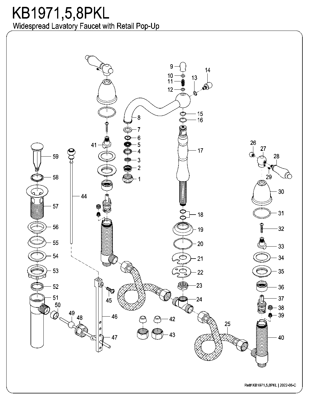 Duchess KB1971PKL exploded parts diagram