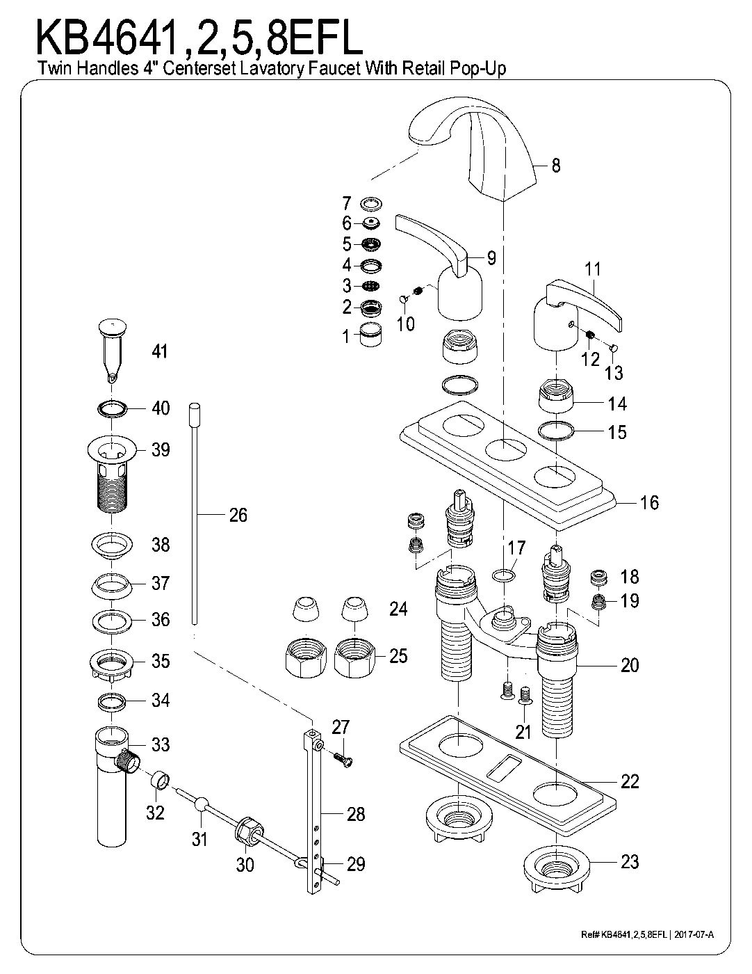 Centurion KB4641EFL exploded parts diagram