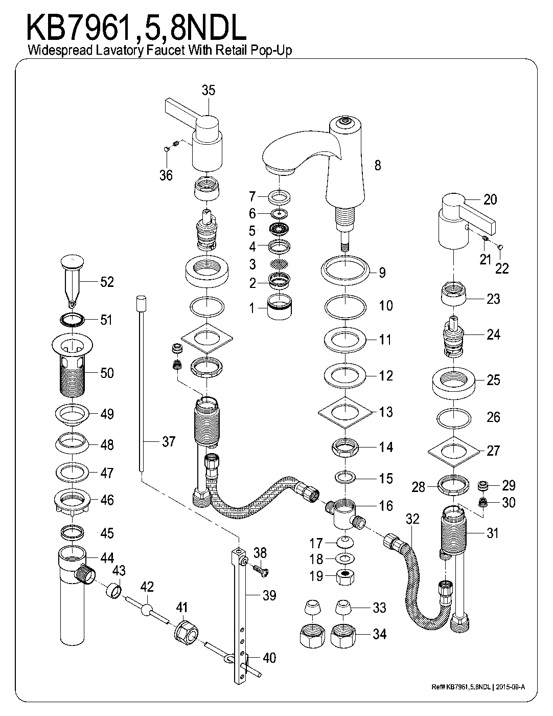 NuvoFusion KB7961NDL exploded parts diagram