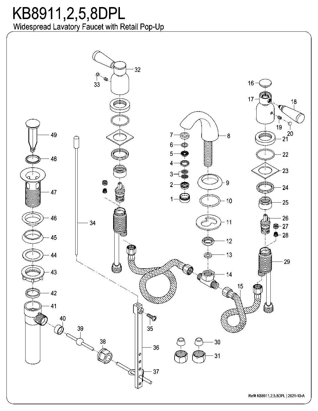 Paris KB8911DPL exploded parts diagram