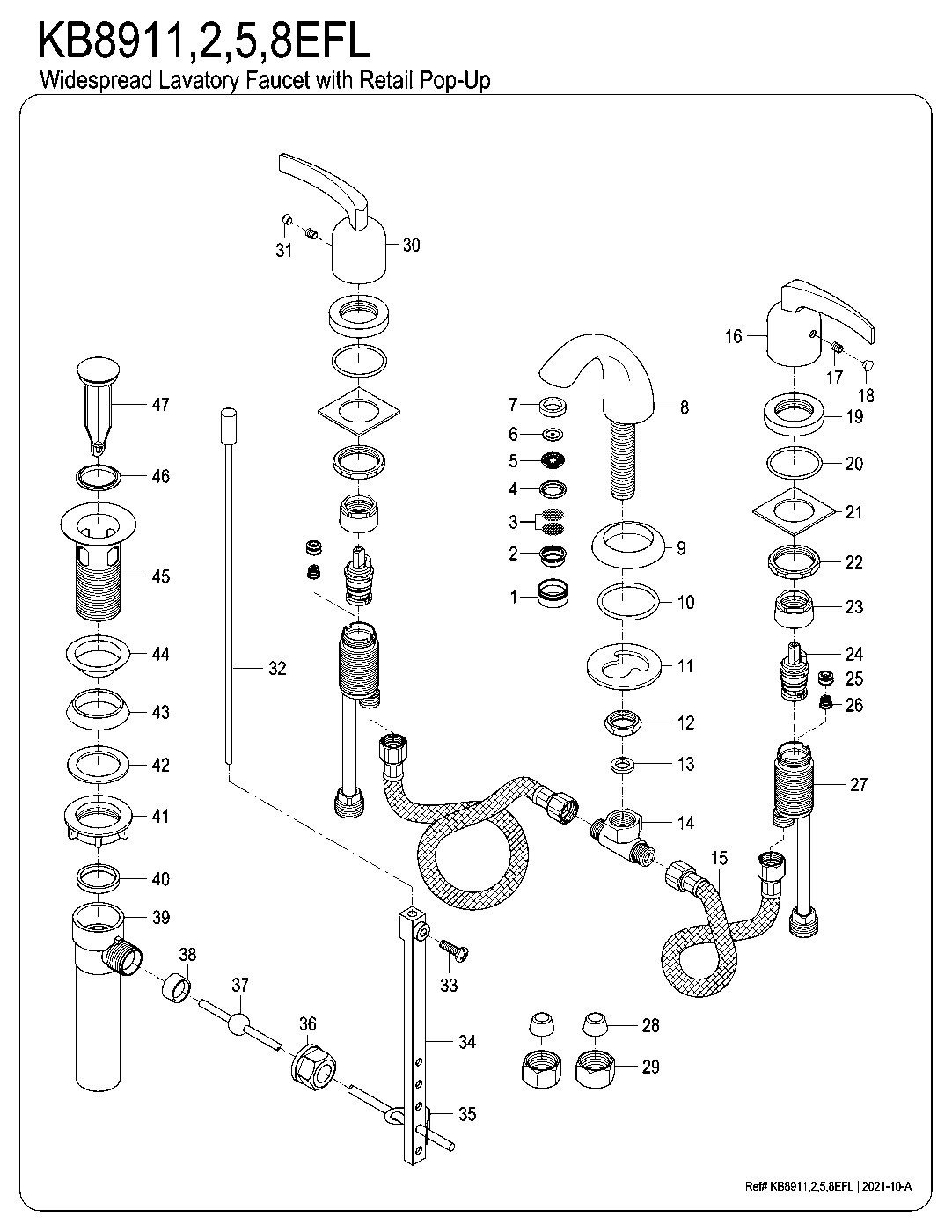 Centurion KB8911EFL exploded parts diagram