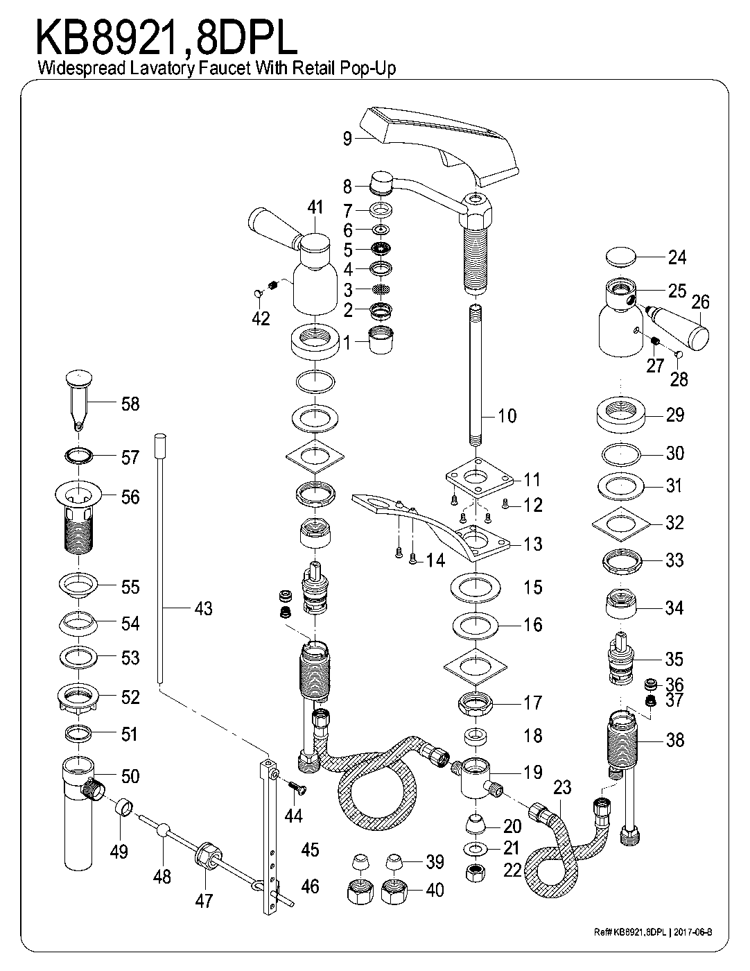 Paris KB8921DPL exploded parts diagram