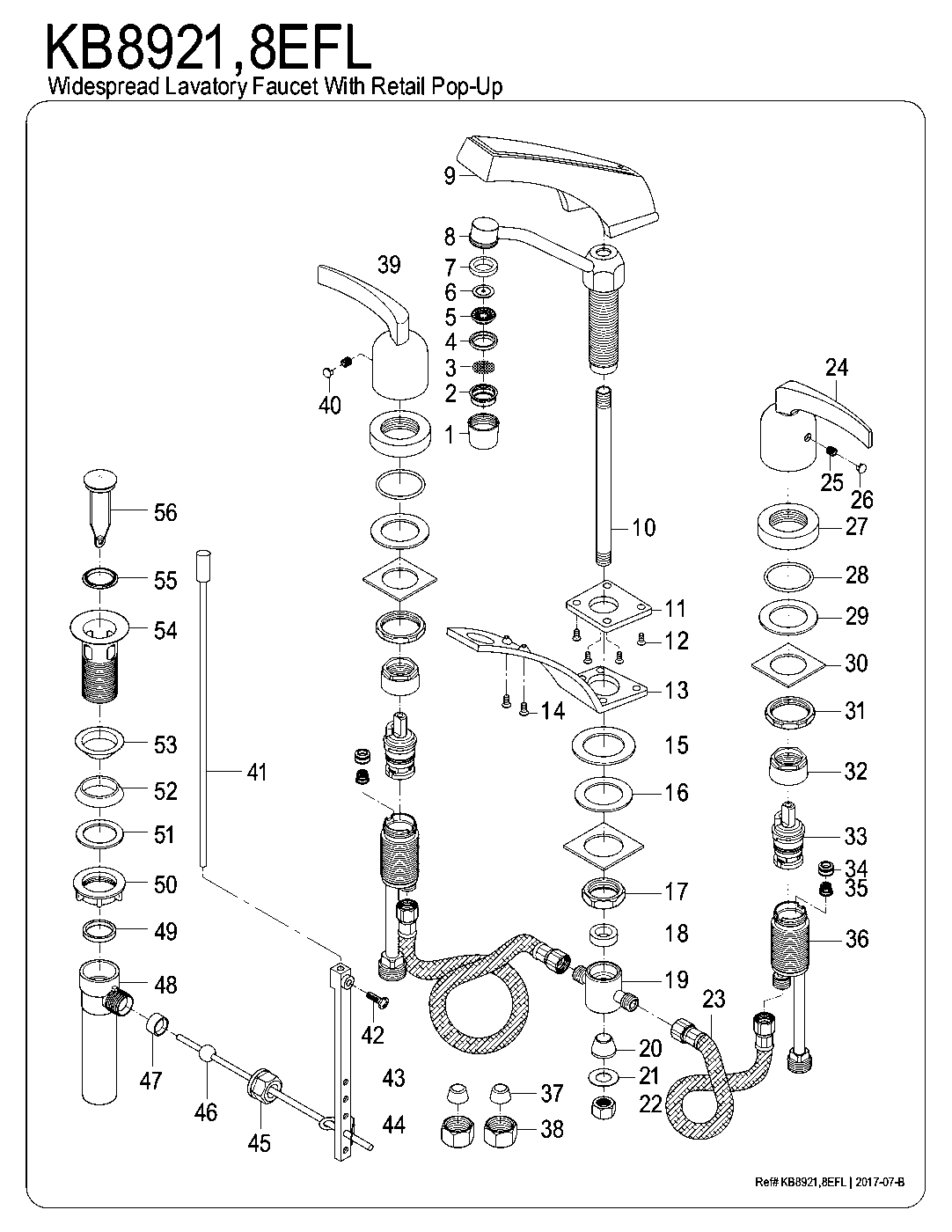 Centurion KB8921EFL exploded parts diagram