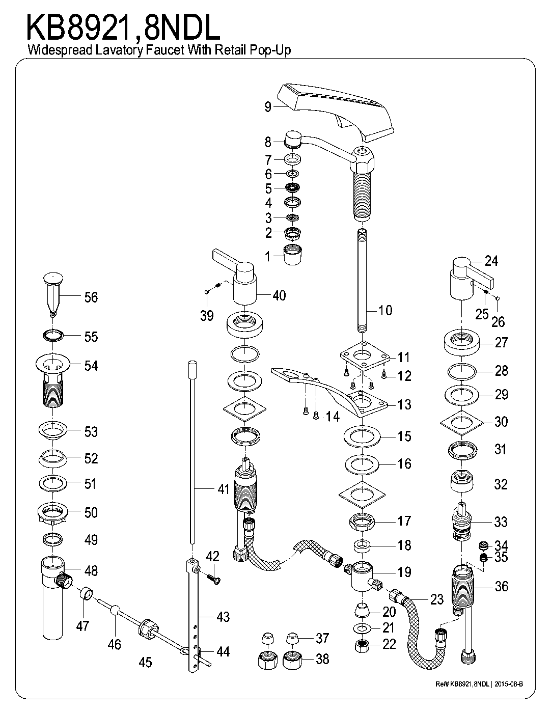 NuvoFusion KB8921NDL exploded parts diagram