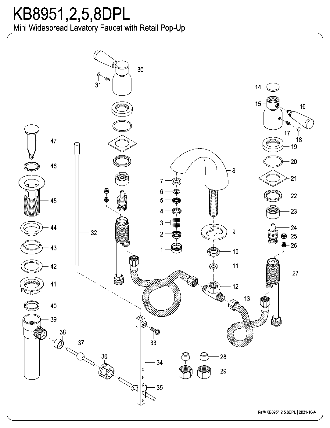 Paris KB8951DPL exploded parts diagram