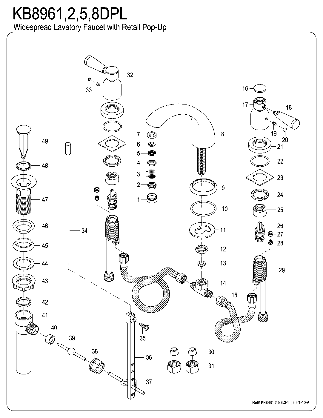 Paris KB8962DPL exploded parts diagram