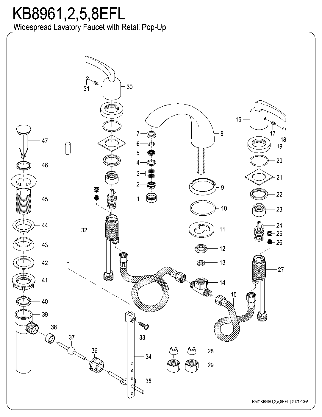 Centurion KB8962EFL exploded parts diagram