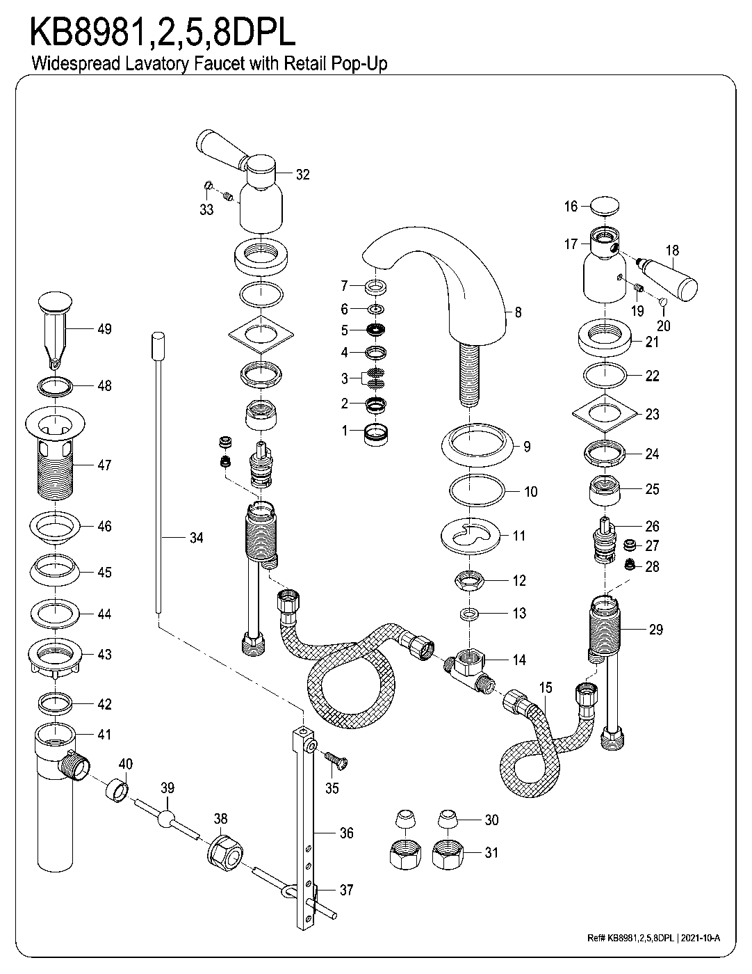 Paris KB8981DPL exploded parts diagram