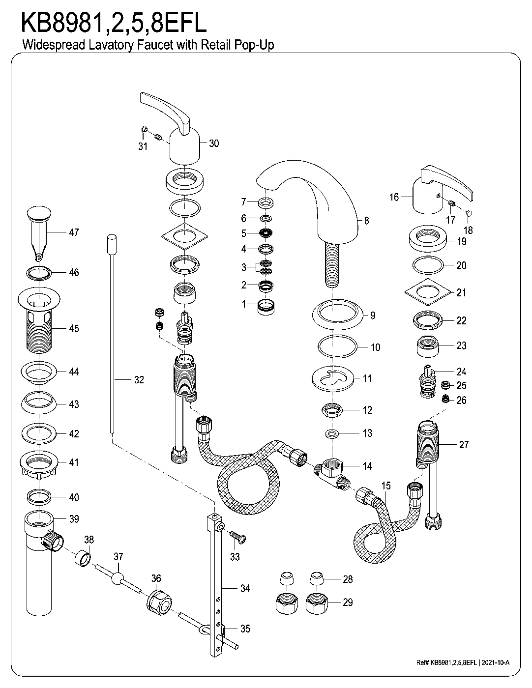 Centurion KB8982EFL exploded parts diagram