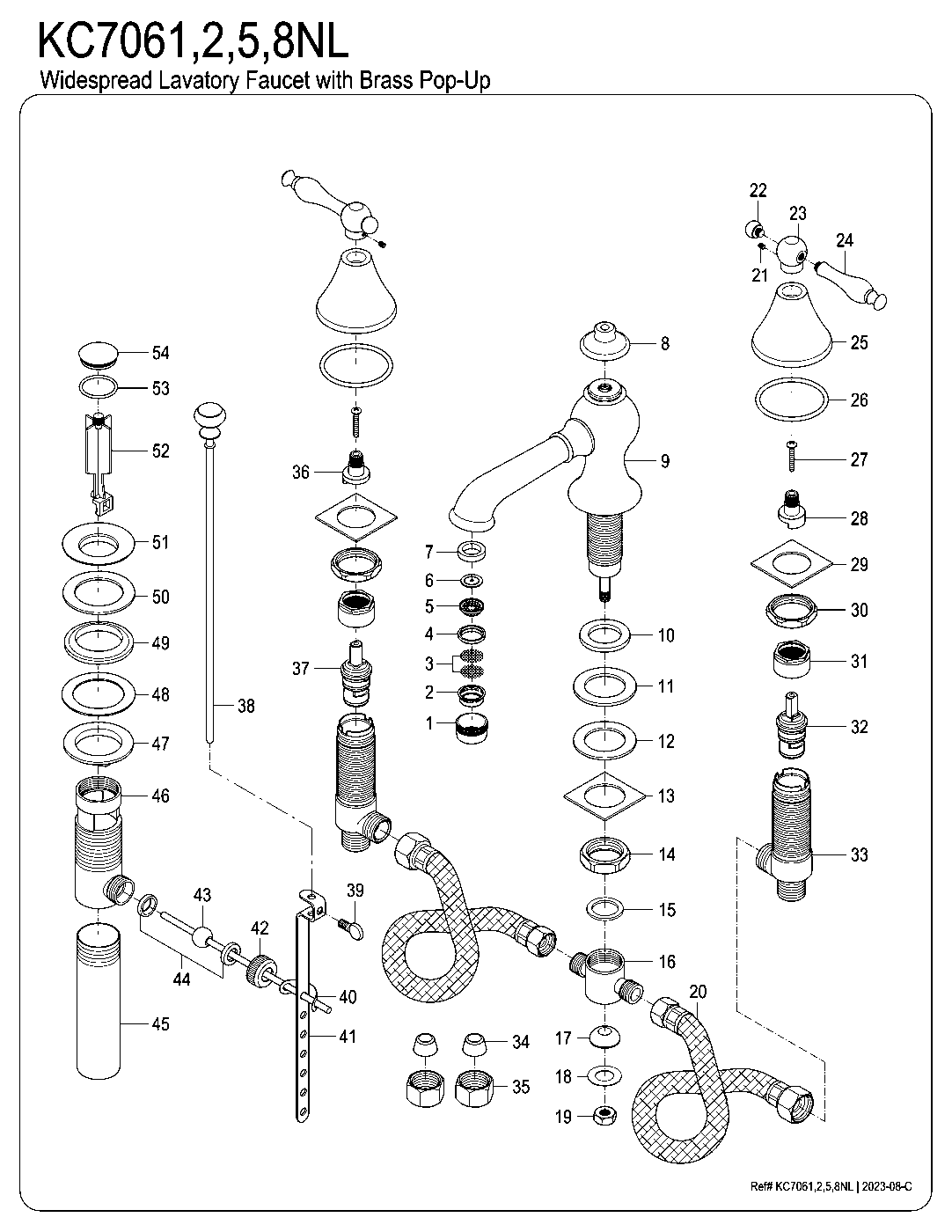 Naples KC7061NL exploded parts diagram