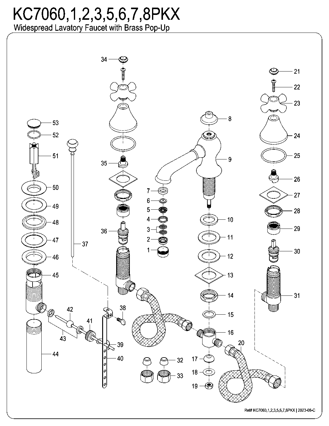 Duchess KC7061PKX exploded parts diagram
