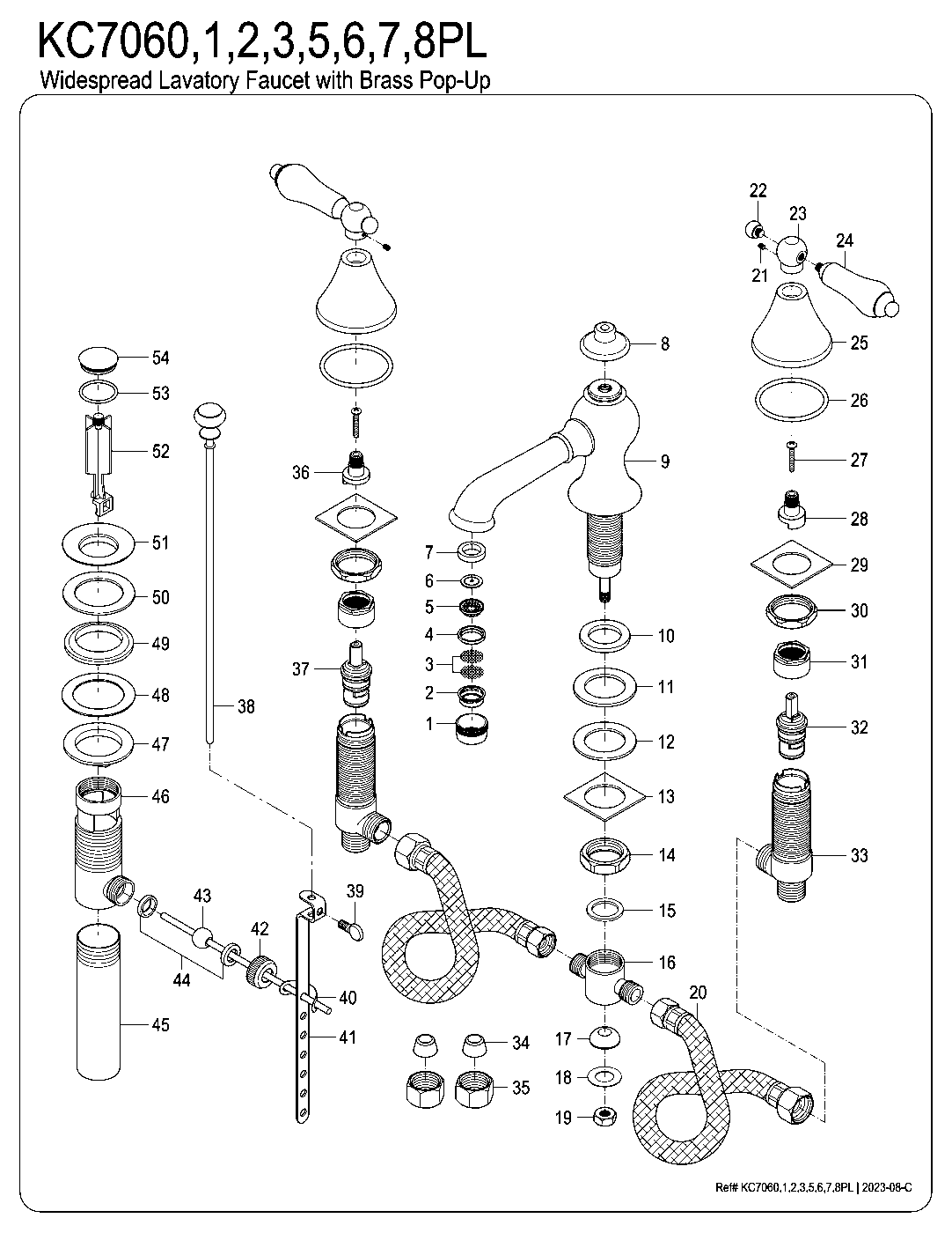 Vintage KC7060PL exploded parts diagram